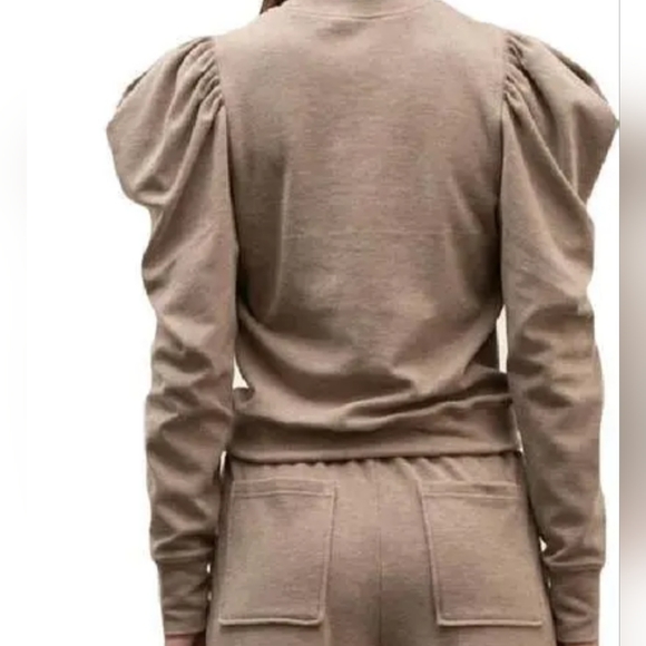 Moon River Knit Puff Sleeve Pullover Top - Picture 2 of 6